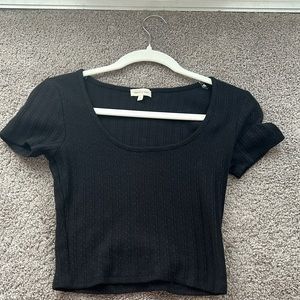 Black crop top